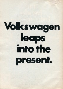 Volkswagen Leaps into the Present (CC, SenselAlan)